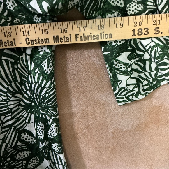 H&M Green and White Floral Long Sleeve Dress - Picture 5 of 7